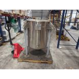 Apache Stainless Equipment 75 Gallon Stainless Steel Dimple Jacketed Tank