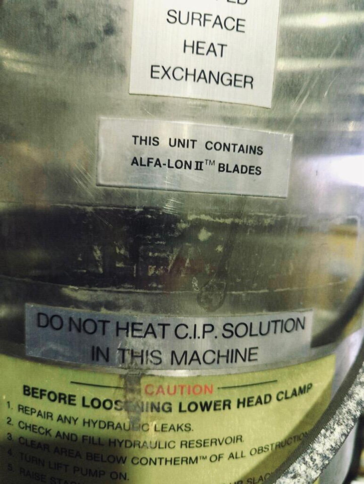 Alfa-Laval Contherm Scraped Surface Heat Exchanger - Image 10 of 19