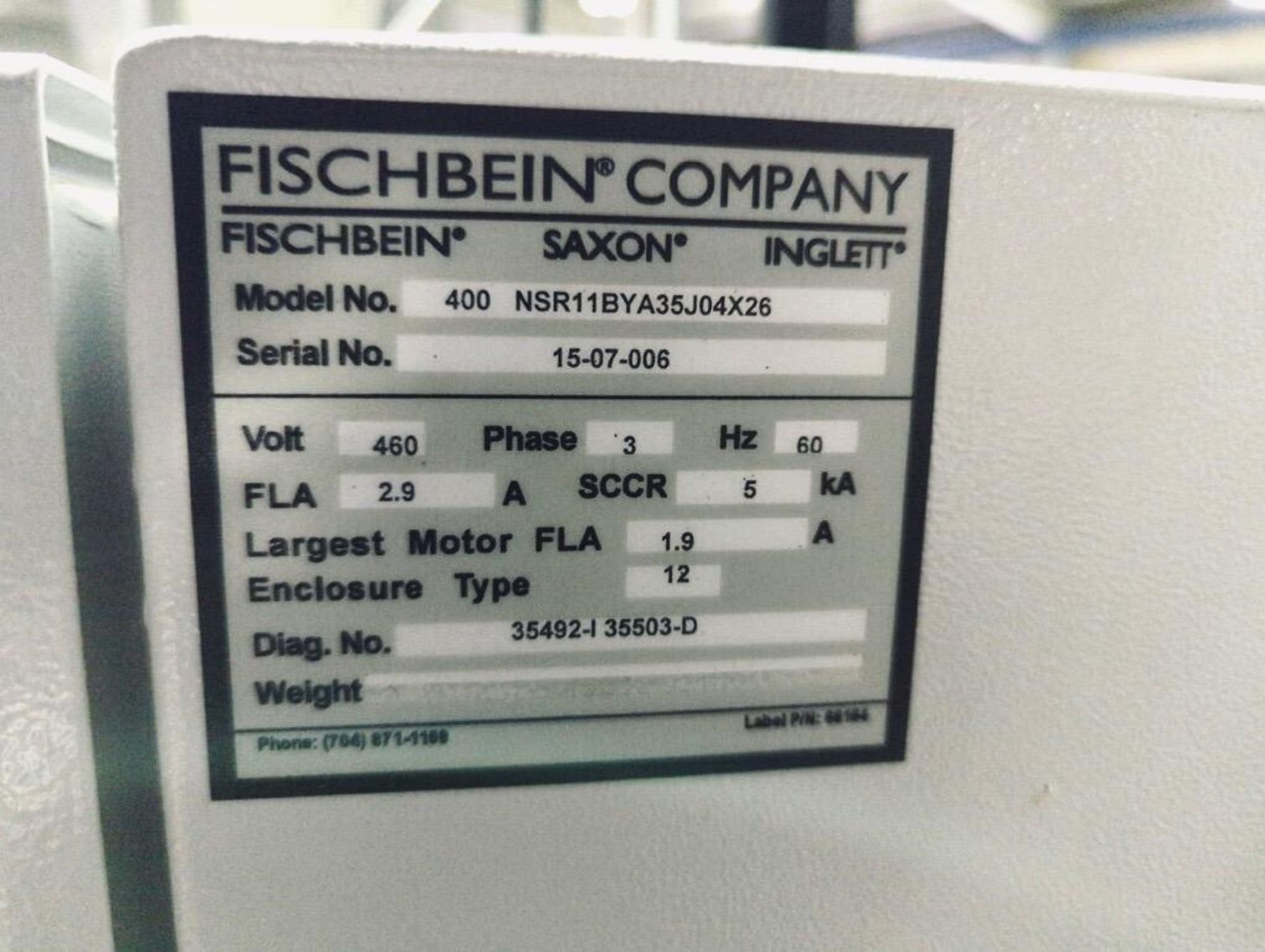 Fischbein 400-NS Bag Sewing System With Conveyor - Image 11 of 26