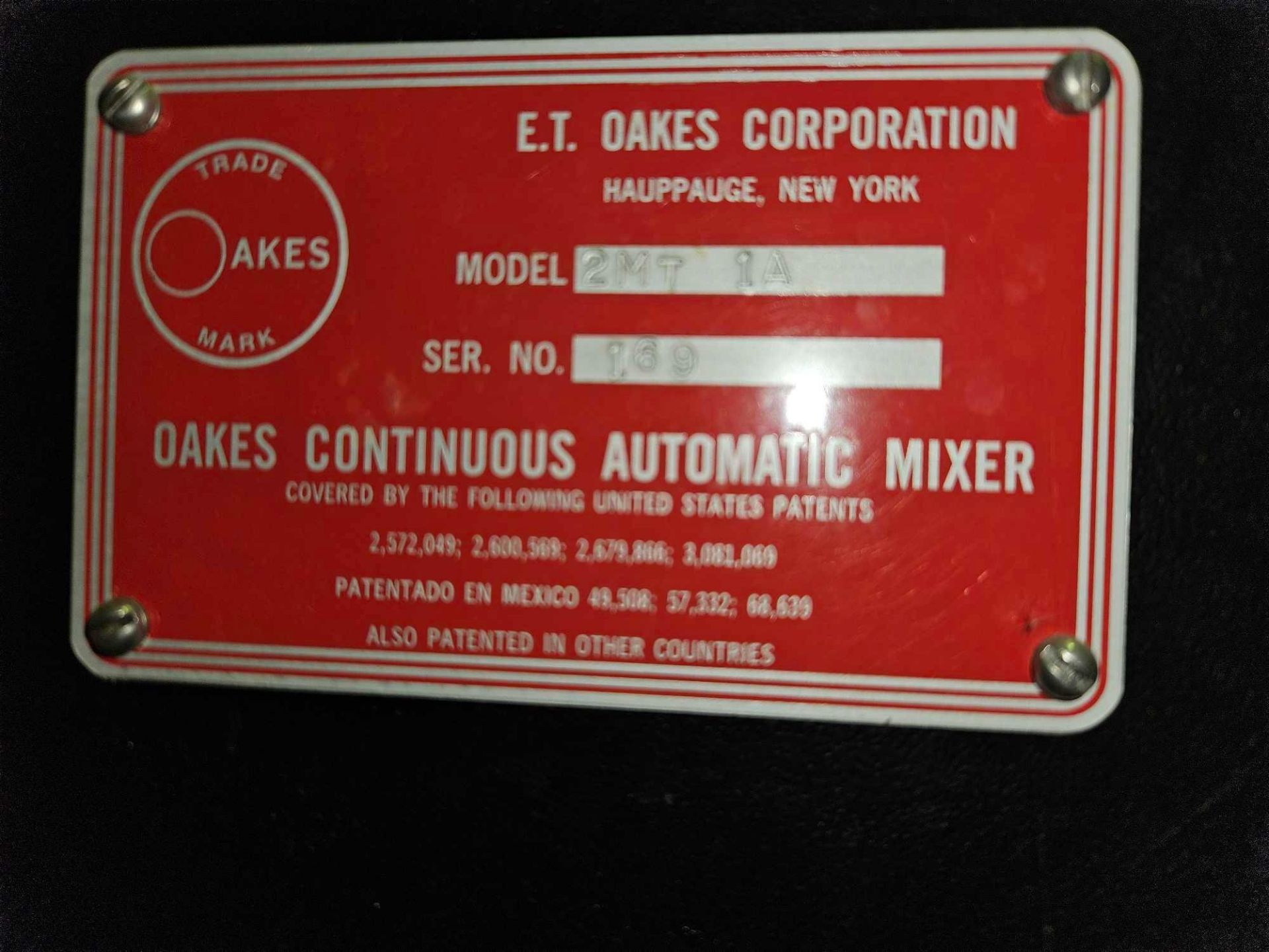 E.T. Oaks Continuous Automatic Mixer - Image 9 of 13