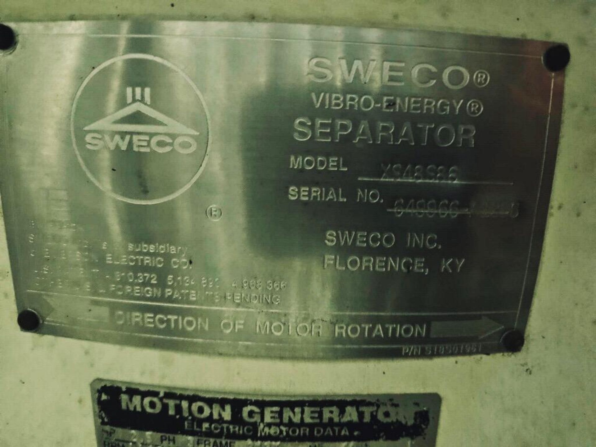 Sweco XS48S86 48” 2 Deck Stainless Steel Vibratory Separator - Image 8 of 9