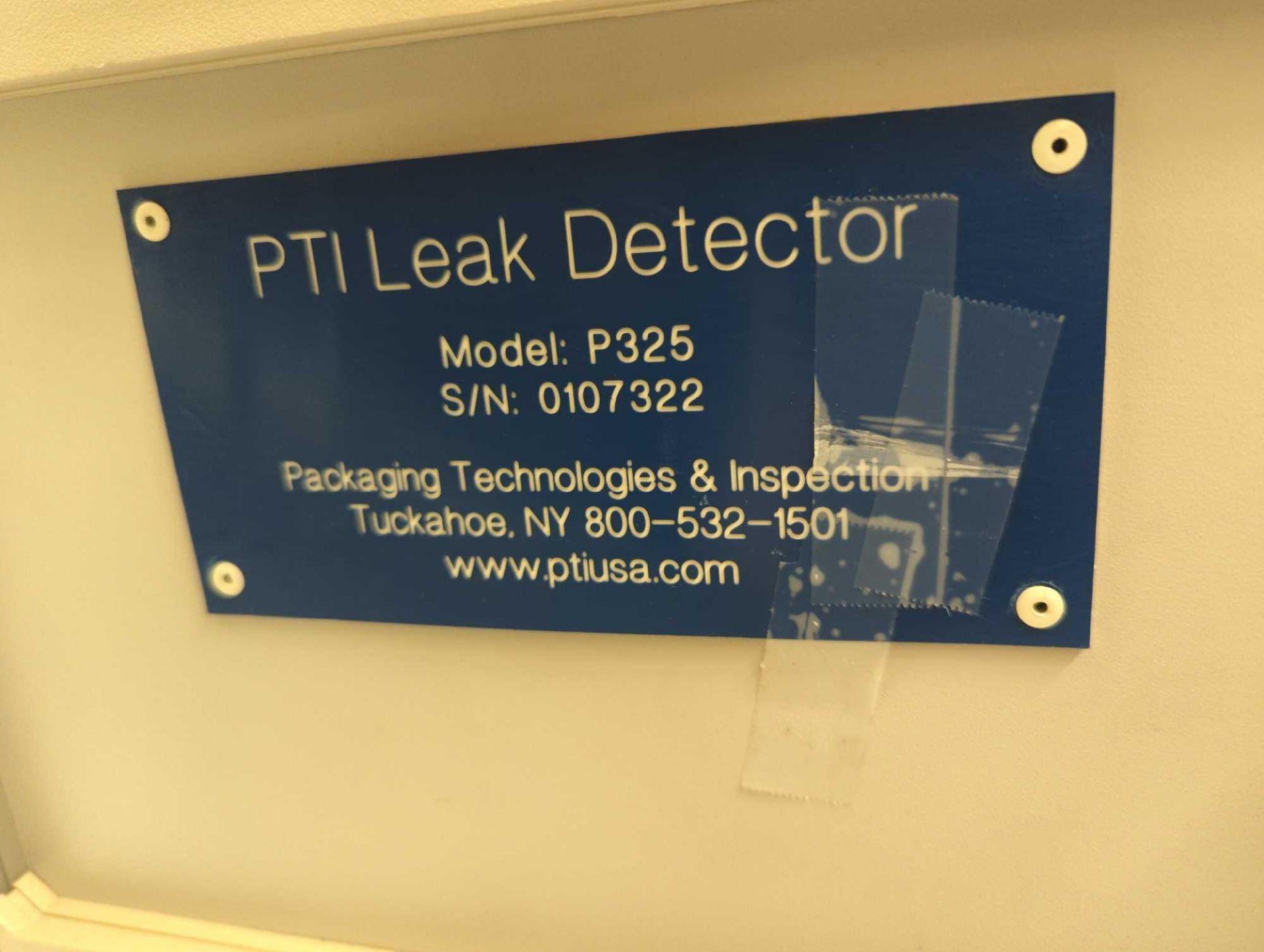 Packaging Technologies & Inspection P325 Leak Tester - Image 10 of 13