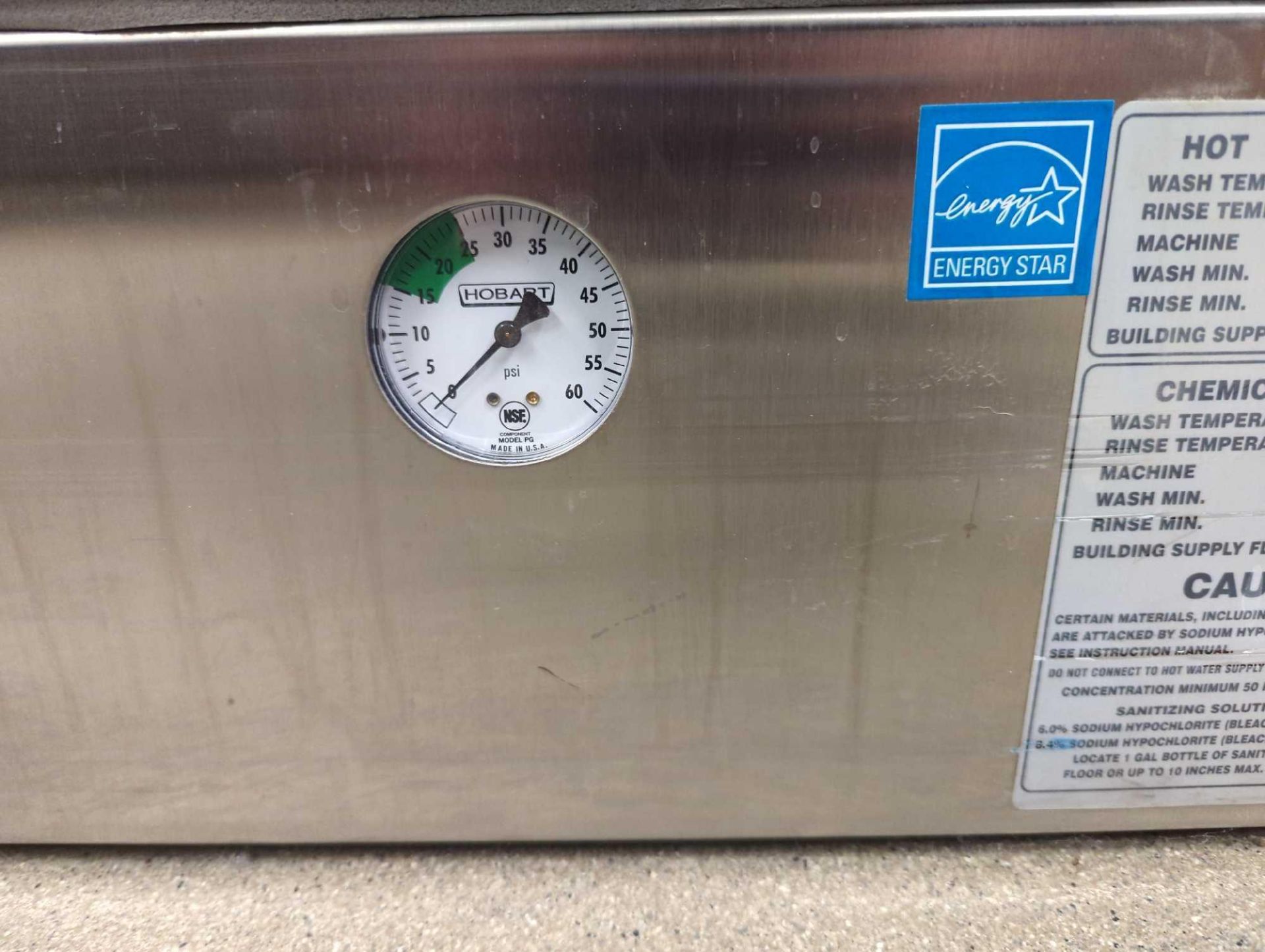Hobart LXi-H stainless Steel Hot Water Sanitizing Dishwasher - Image 5 of 9