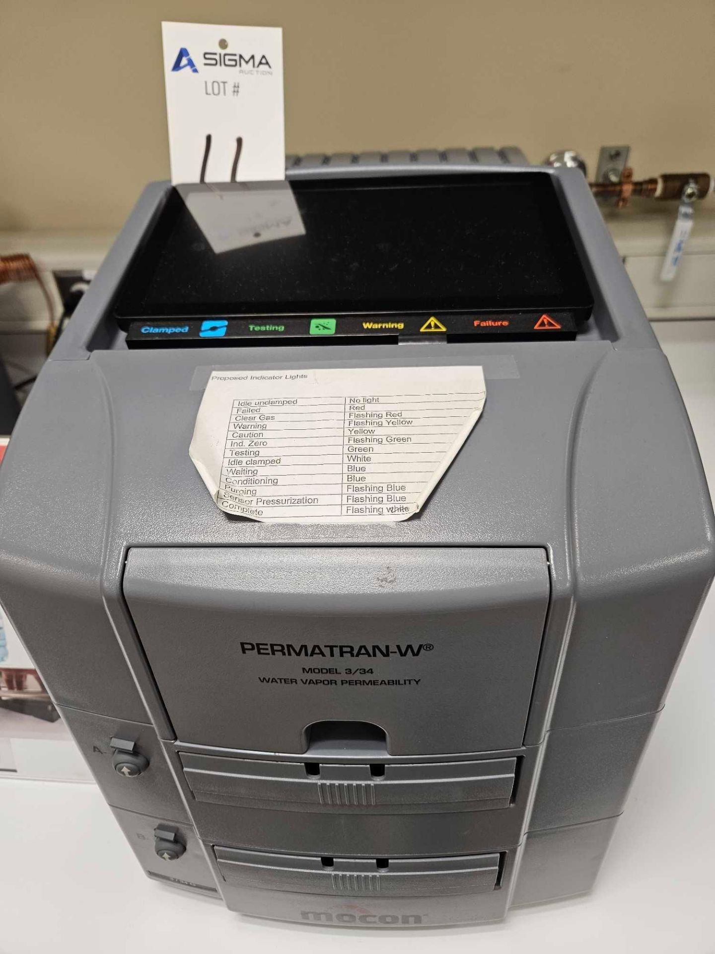 MOCON Permatran-W 3/34 G Water Vapor Permeation Analyzer