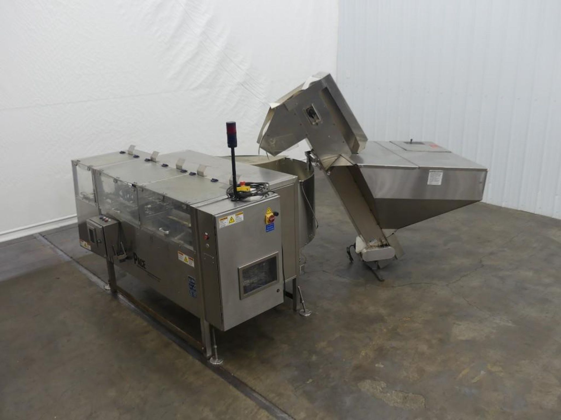 Pace M500 Stainless Steel Automatic Bulk Bottle Unscrambler with Infeed Hopper - Image 2 of 36