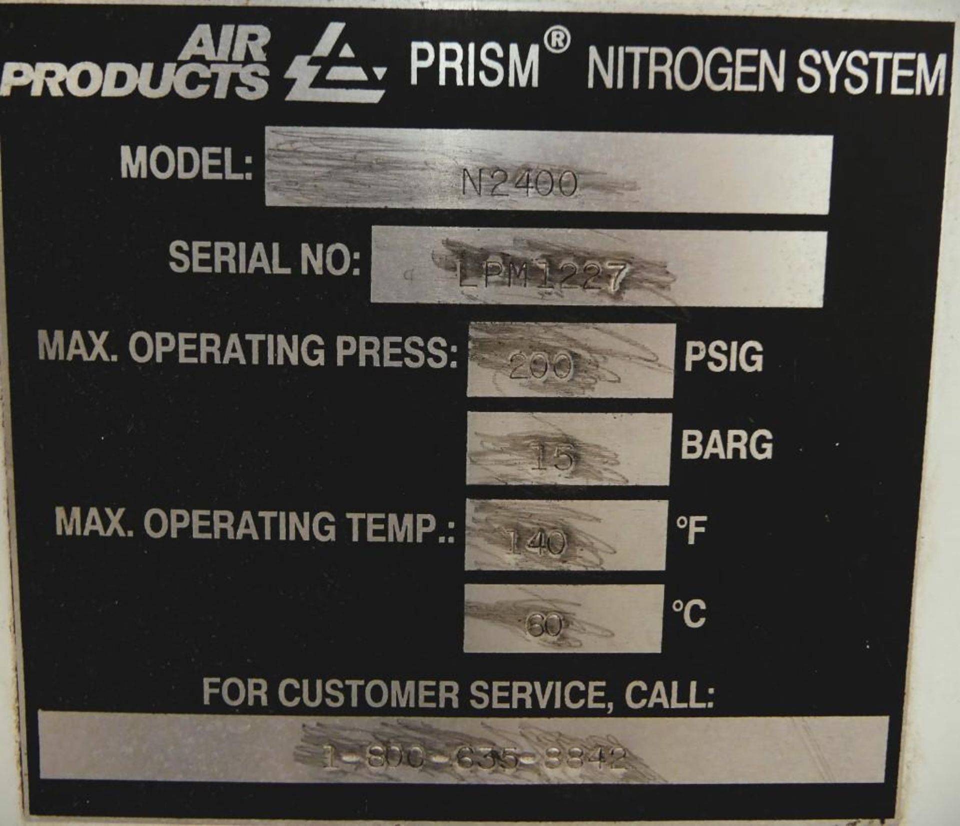 Prism N2400 Nitrogen Generation System with Cascade Airgas Compressor - Image 32 of 33