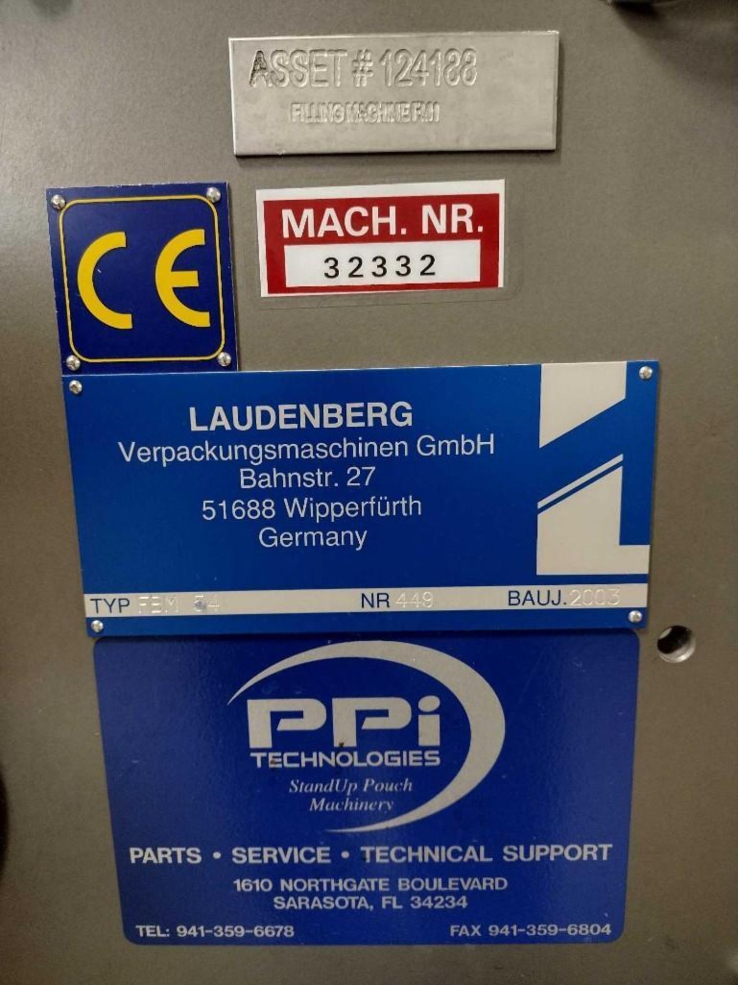 Laudenberg FBM54 Stainless Steel Liquid Horizontal FFS - Image 8 of 21