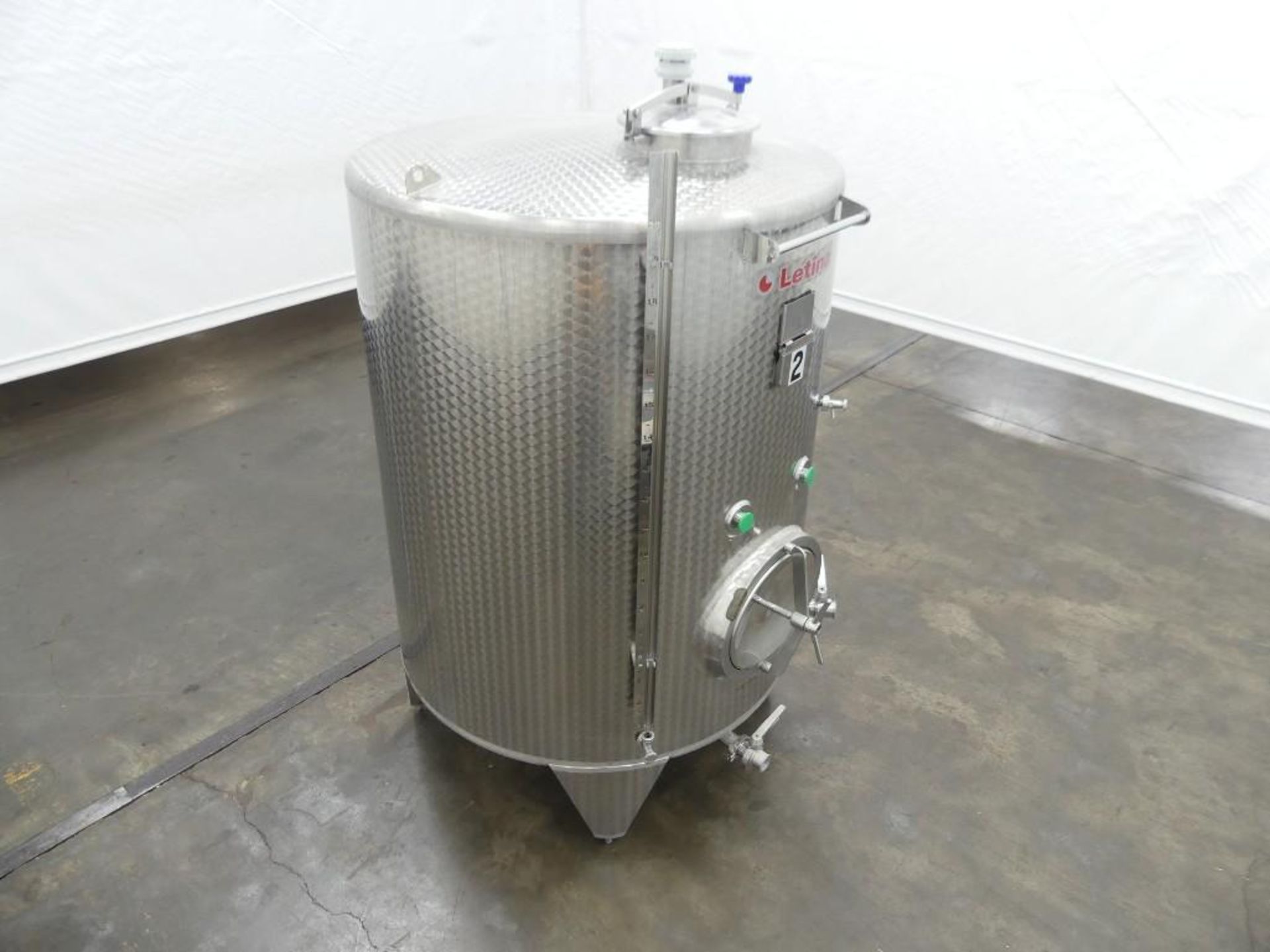 Letina 525 Gallon Stainless Steel Dimple Jacketed Tank - Image 5 of 23