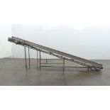 Plastic Mat Top 98" Discharge Incline Conveyor