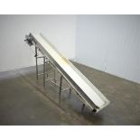 Plastic Mat Top Inclined Conveyor 92" Discharge