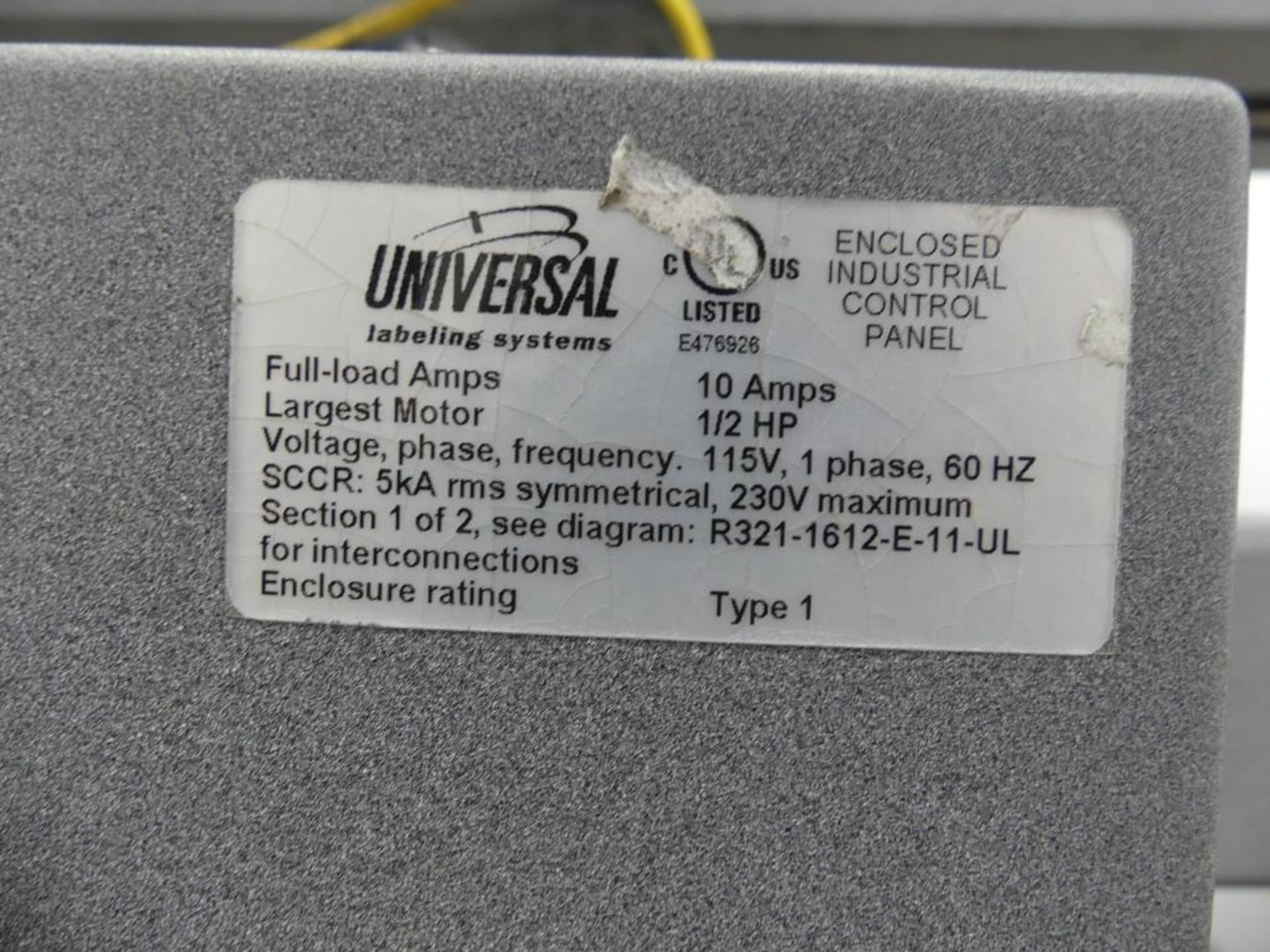 Universal TA4 Wrap Unit Pressure Sensitive Labeler - Image 23 of 27