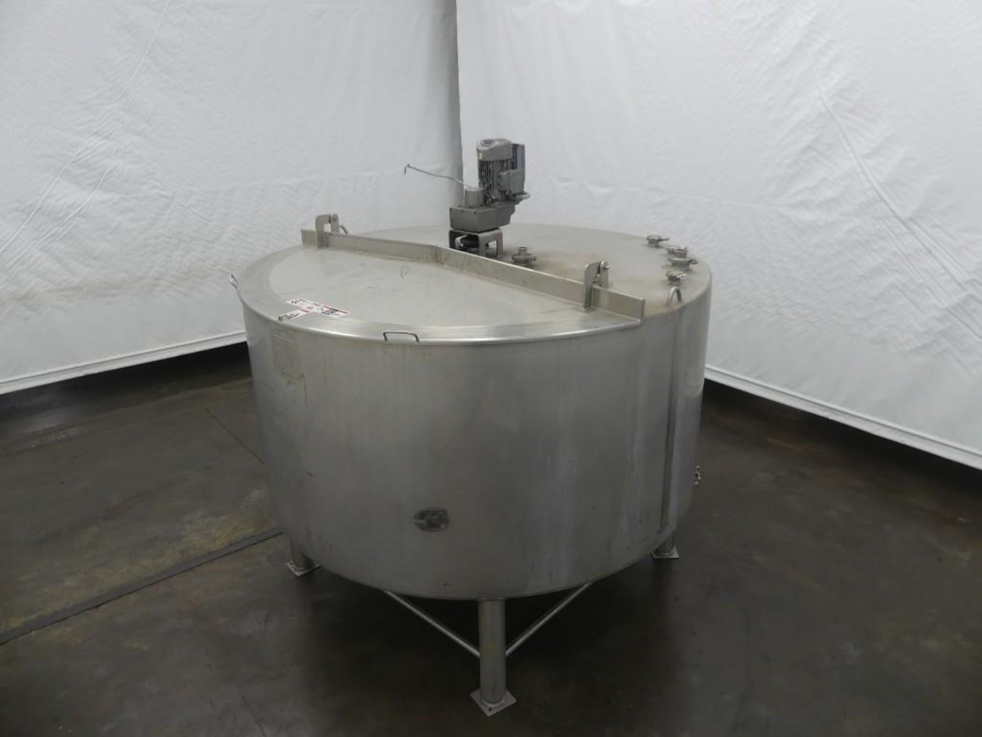 Walker 1000 Gallon 316L Stainless Steel Jacketed Mix Tank - Image 3 of 11