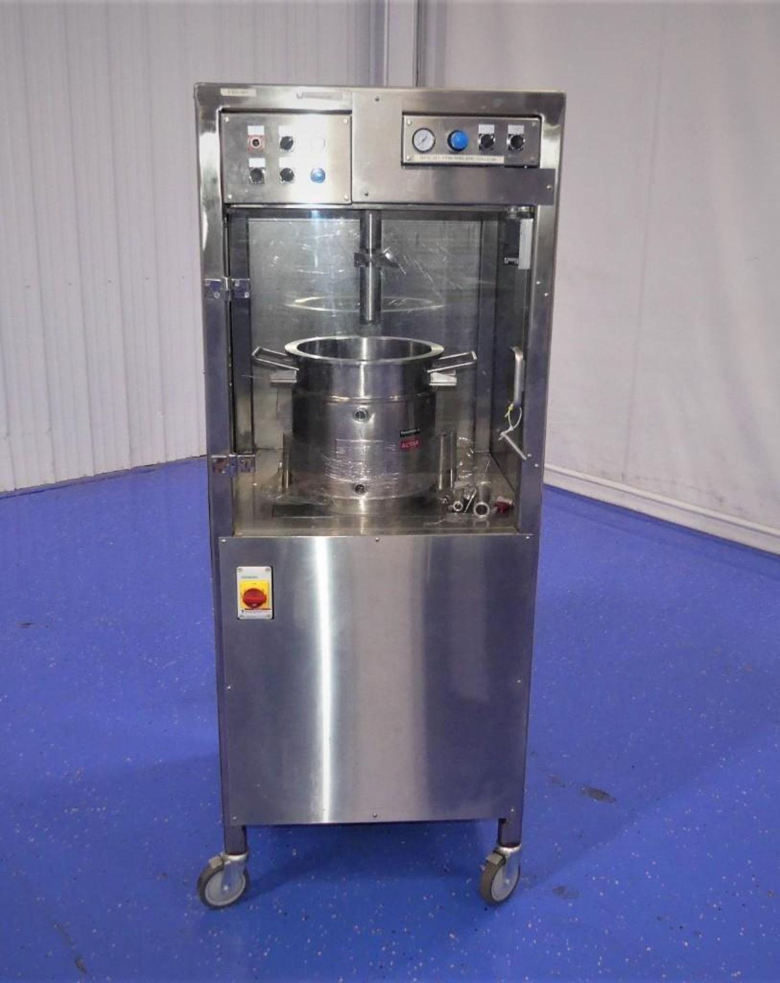 Pneumatic Liquid Press with Jacketed Hopper