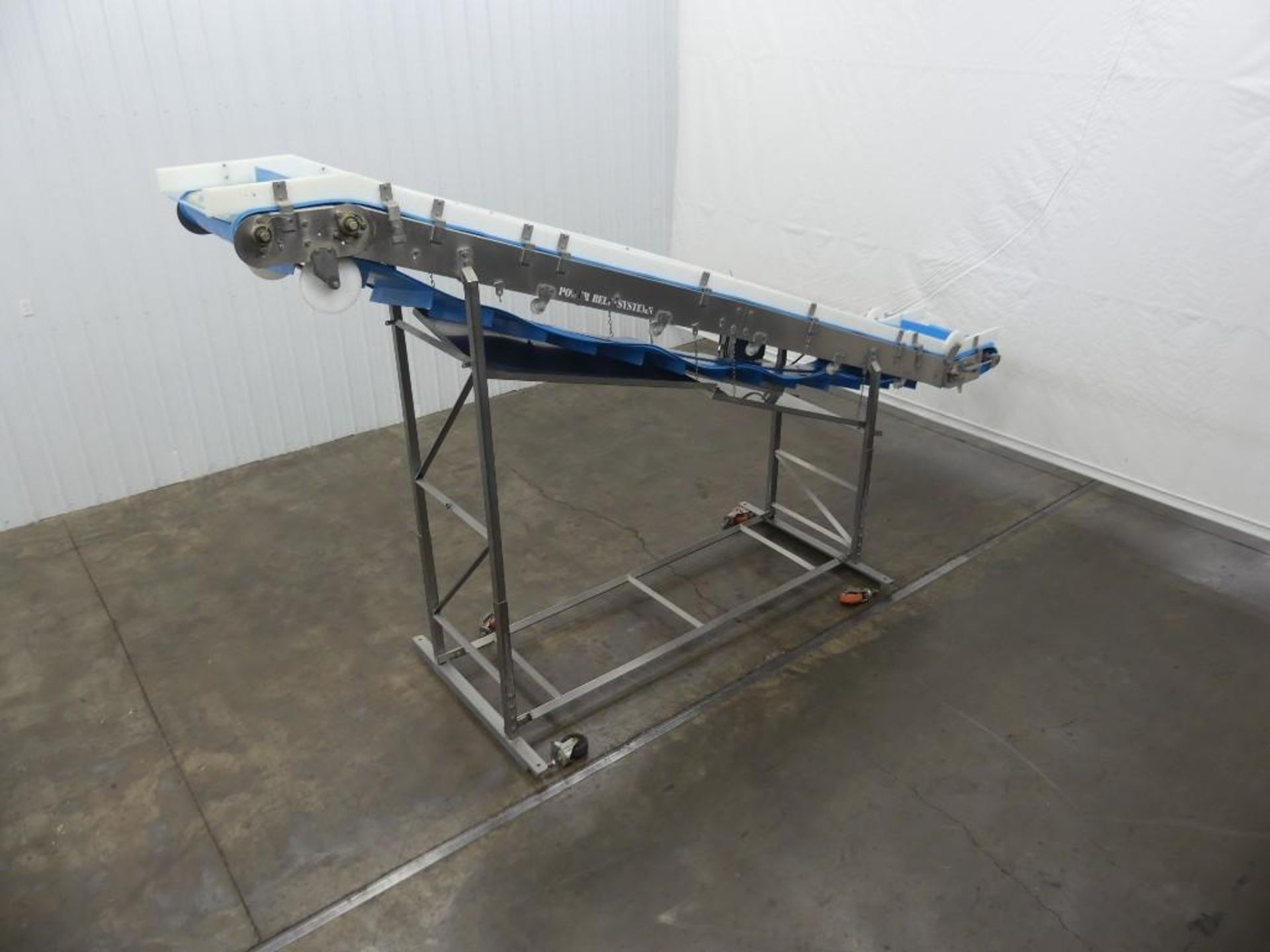 Power Belt Systems 18' L by 28" W Cleated Decline Conveyor - Image 7 of 20