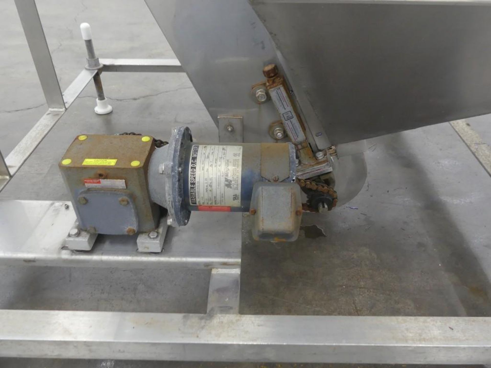 Stainless Steel Hopper with Elevating Conveyor - Image 10 of 16