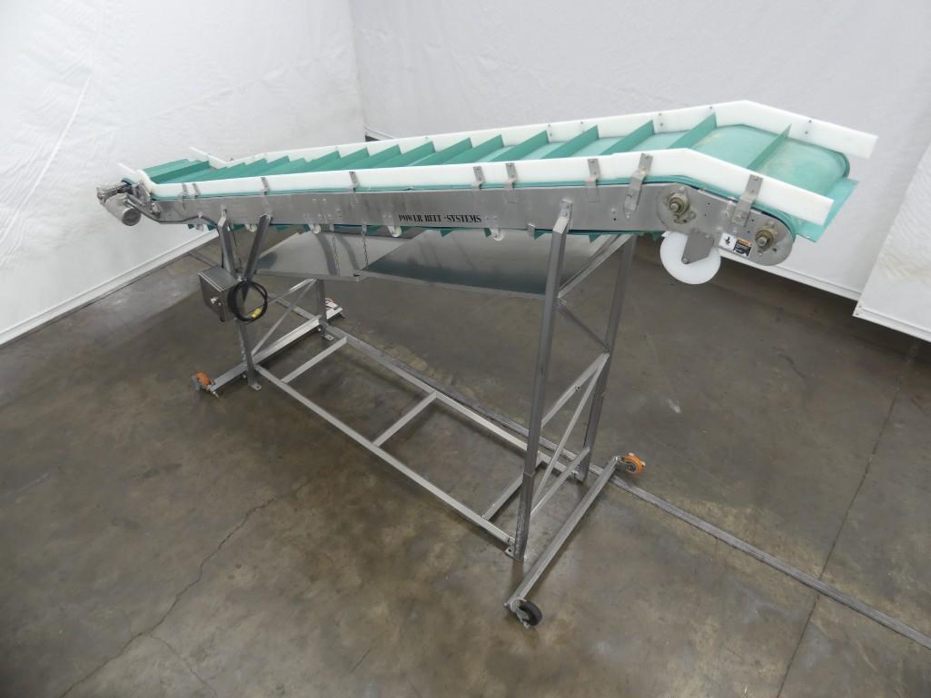 Power Belt Systems 18' L by 24" W Cleated Decline Conveyor - Image 5 of 20