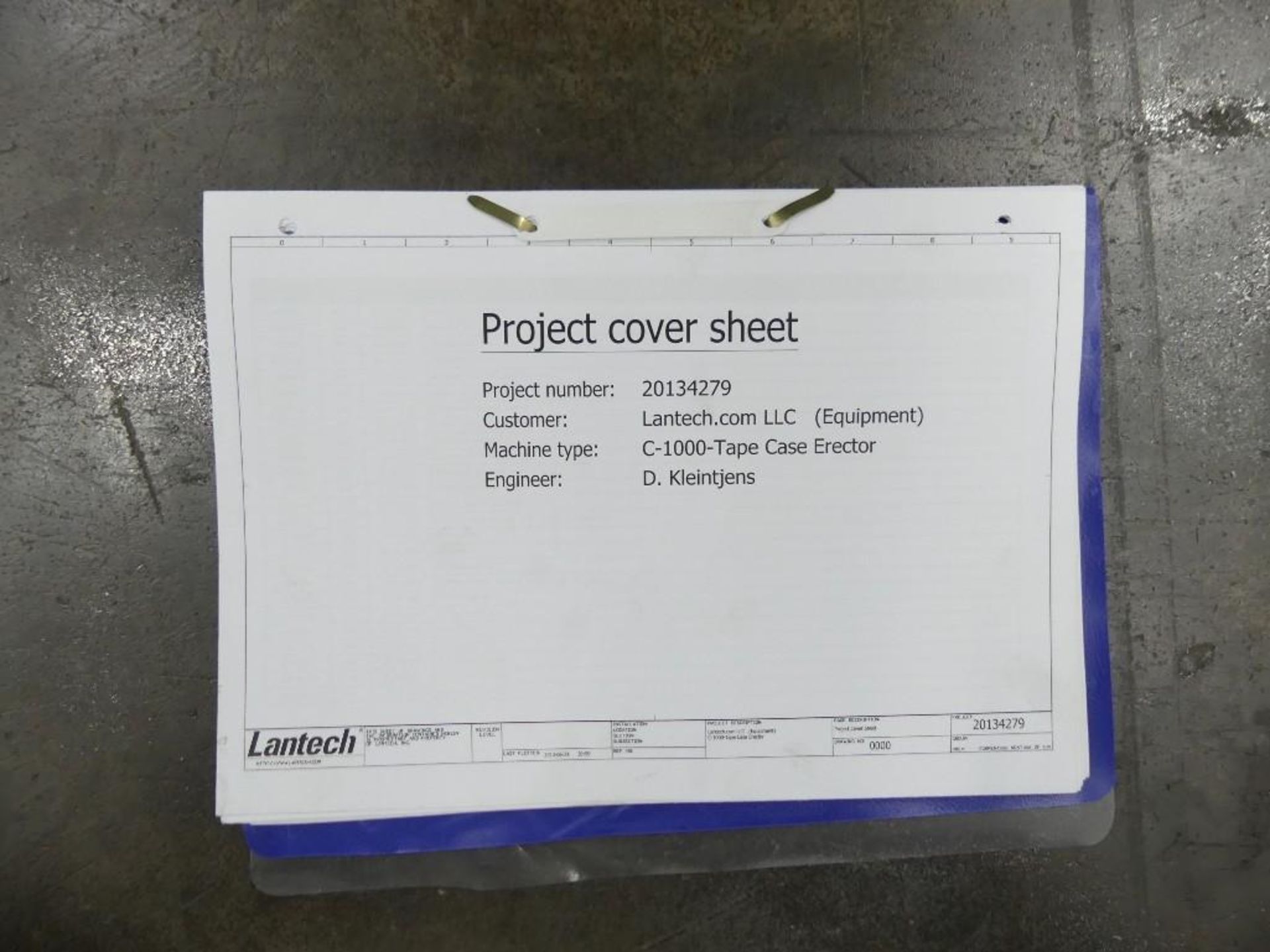 Lantech C-1000 Automatic Tape Bottom Seal Case Erector - Image 14 of 37