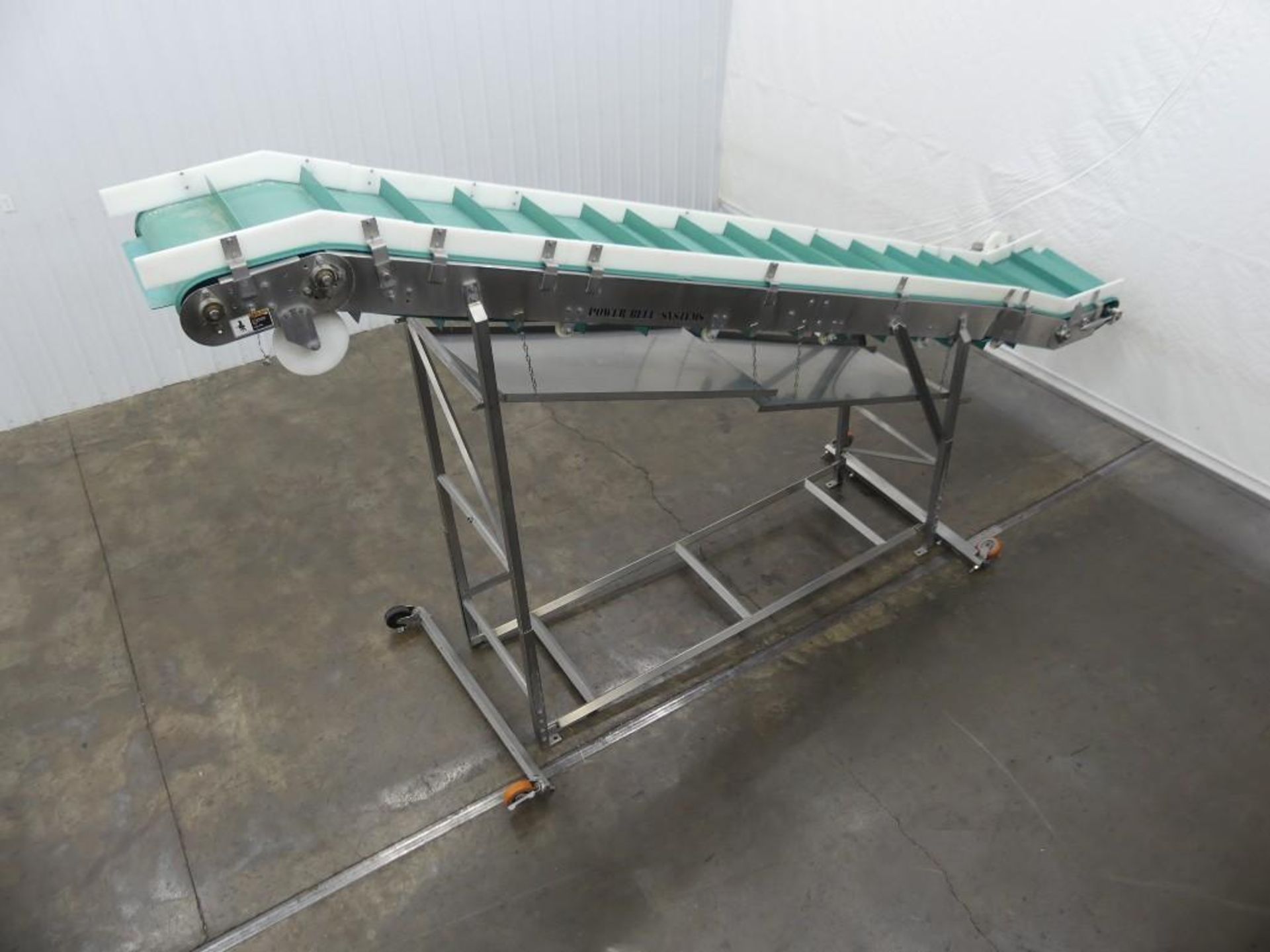 Power Belt Systems 18' L by 24" W Cleated Decline Conveyor - Image 2 of 20