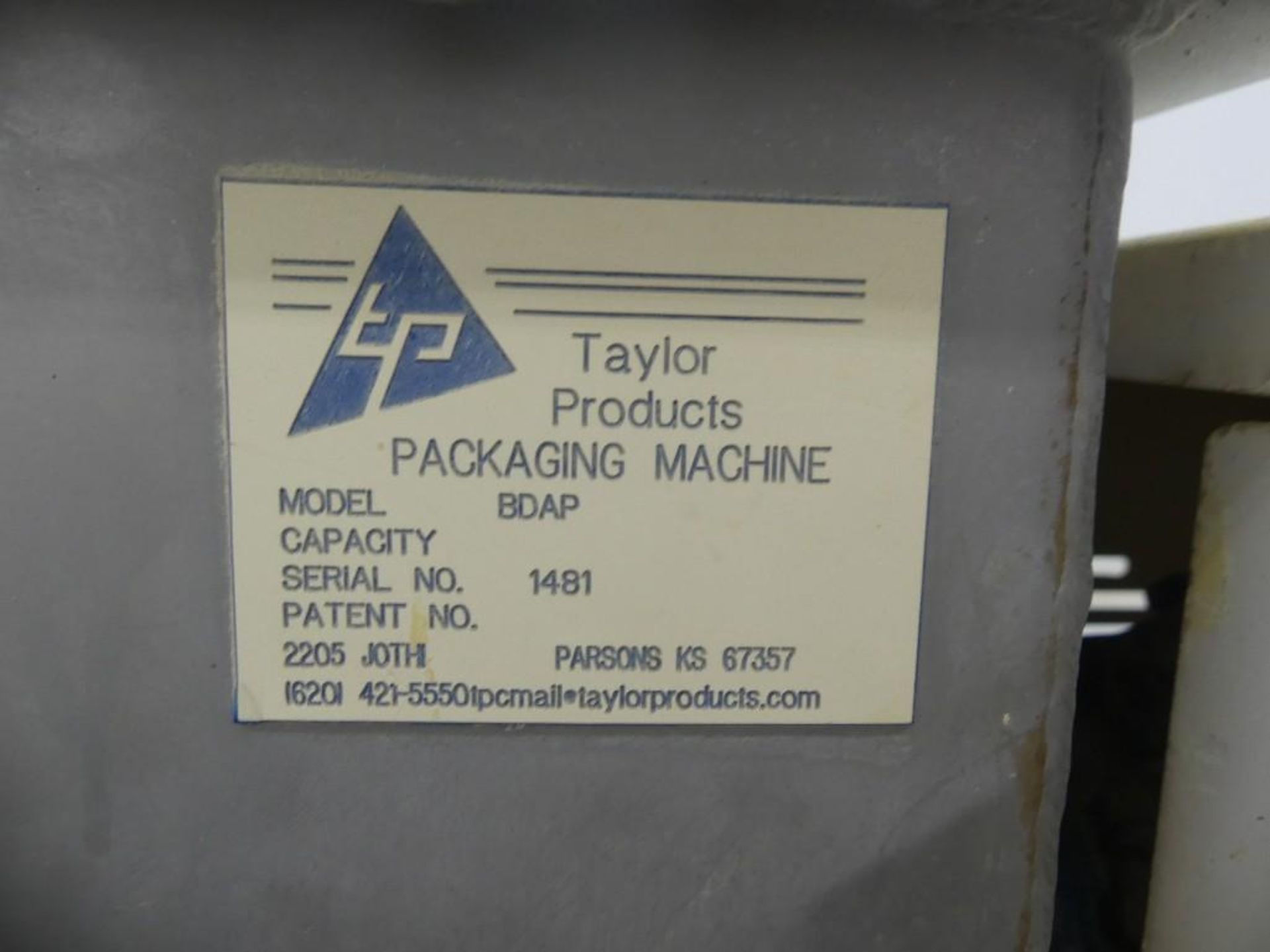 Taylor Products BDAP Semi Automatic Bag Filler - Image 33 of 38