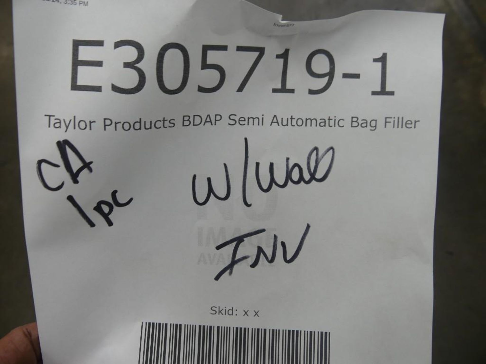 Taylor Products BDAP Semi Automatic Bag Filler - Image 29 of 38