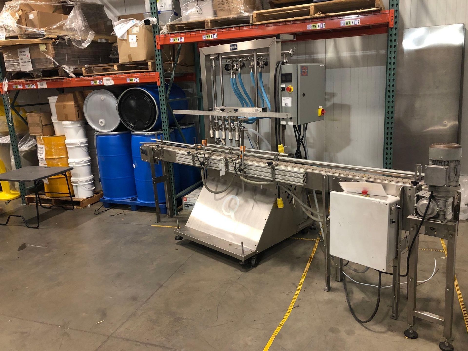 Liquid Packaging Solutions Inc 5 Head Piston Filler with Conveyor - Image 2 of 34