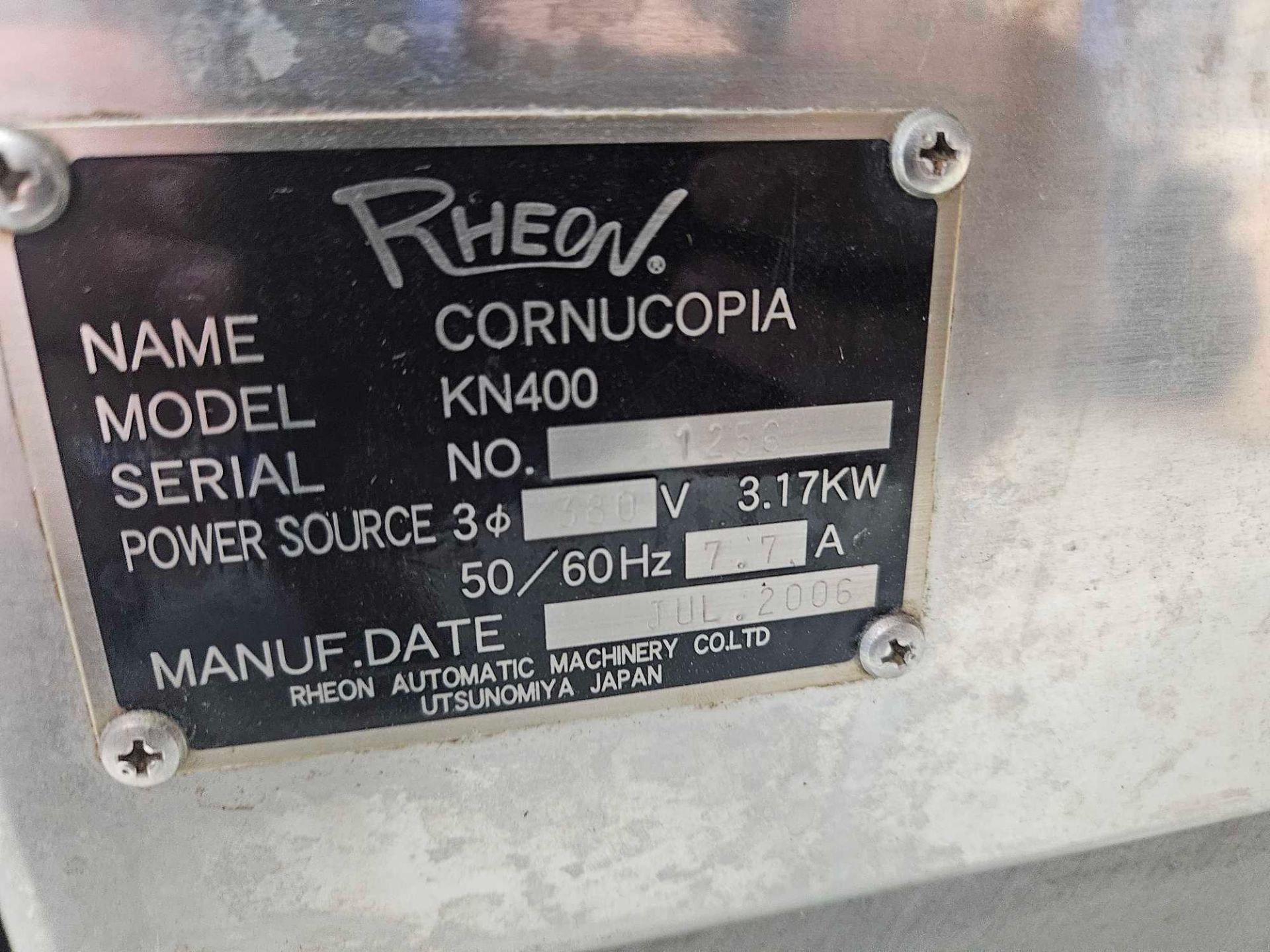 RHEON KN-400 Cornucopia Encruster - Image 10 of 12