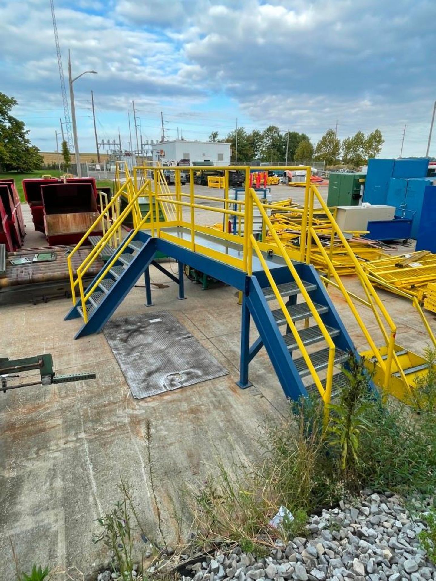 Used Walkover Platform "L" Shape 30" Wide X 48" Tall with: Clearance ...