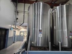 3,800 Gallon Stainless Steel Holding Tank