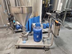 Ampco A3218MD25T Dry Ingredient Blender on Stainless Steel Cart