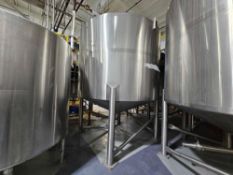 4,000 Gallon Stainless Steel Holding Tank