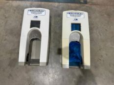 (2) BootieButler Shoe Cover Dispenser Working