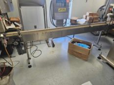 6 Inch Wide x 122 Inch Long Conveyor w/ .33 HP Motor