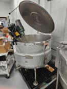 Stainless Steel Jacketed Kettle w/ Two Agitators/Mixers