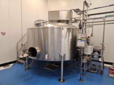 Conical Bottom Stainless Steel Mixing Tank