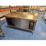 Stainless Steel H-7564 Prep Table on Casters