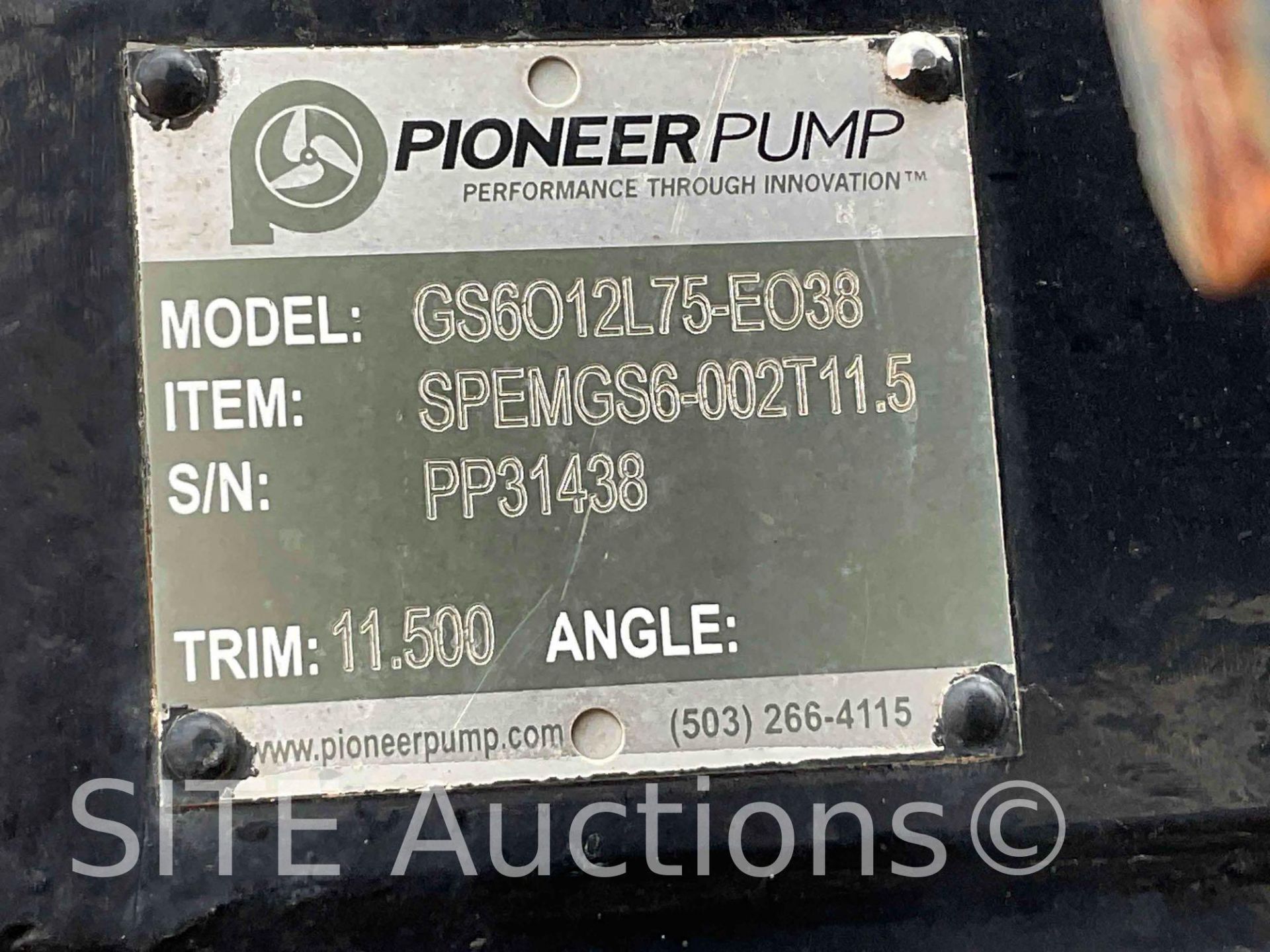 Pioneer 6in. x 6in. Pump - Image 9 of 10