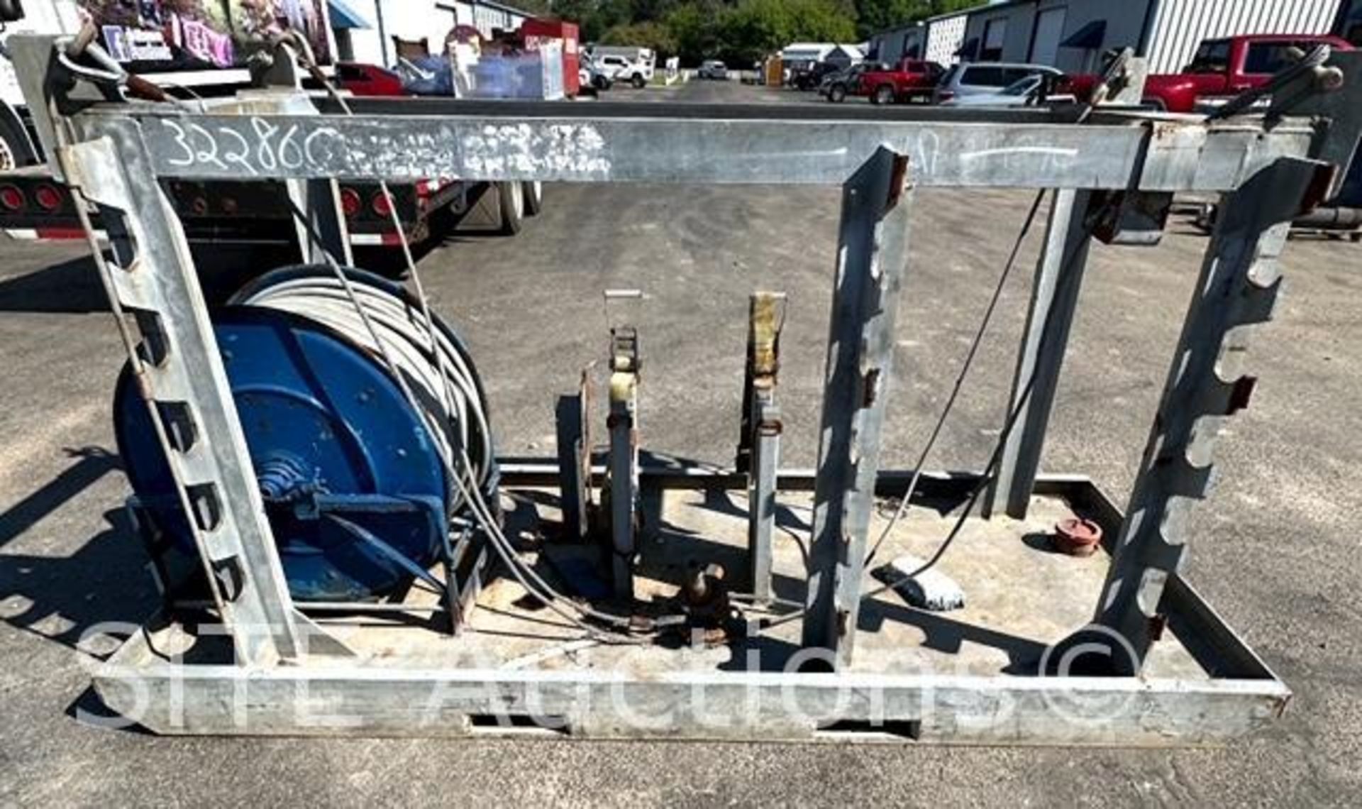 Wireline Pressure Control Skid w/ Grease Hose & Spool