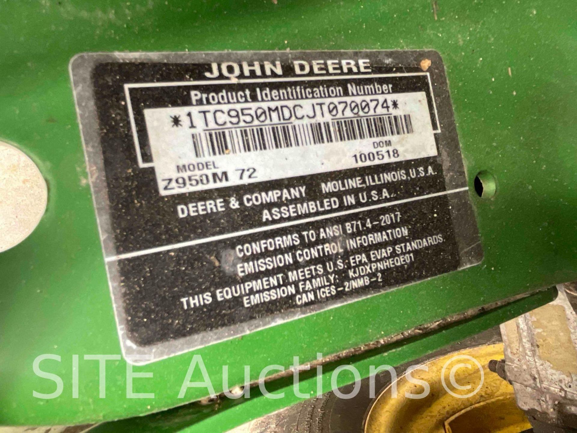 2018 John Deere Z950M Zero Turn Mower - Image 8 of 8