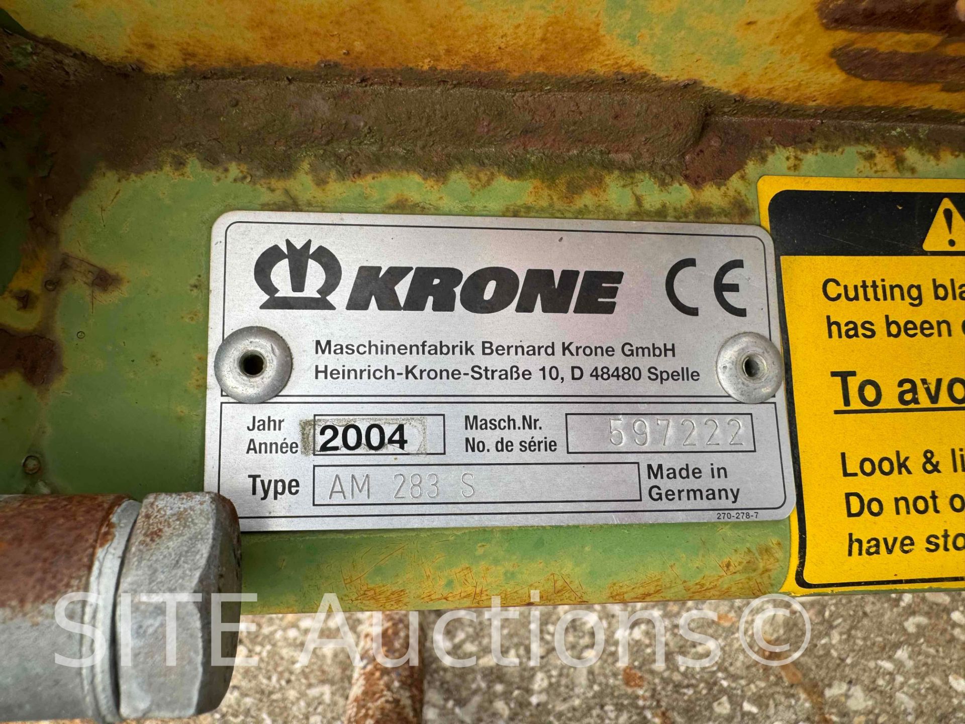 2004 Krone AM283S Disc Mower - Image 7 of 7