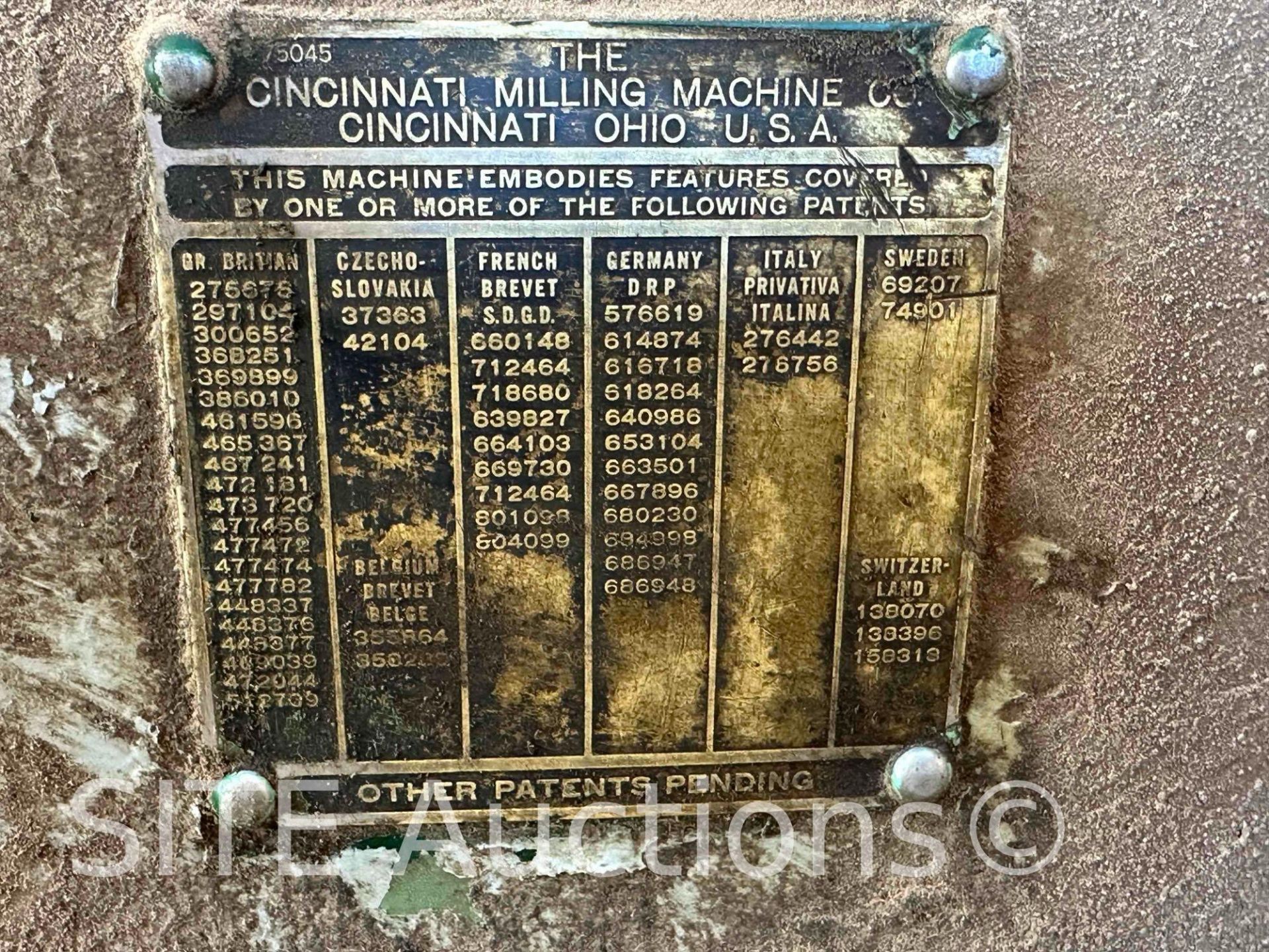 Cincinnati Milling Machine - Image 5 of 12