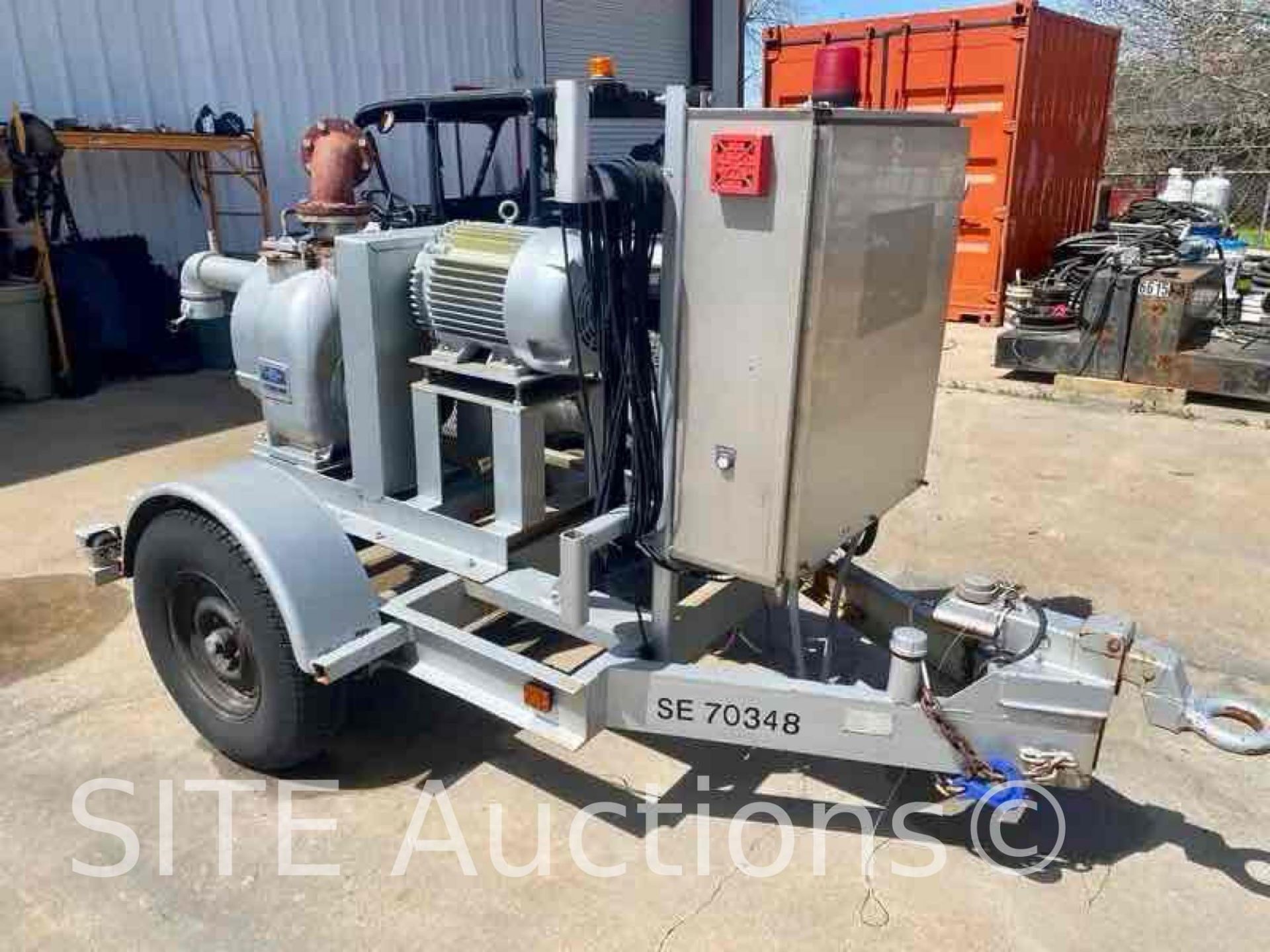 Gorman Rupp 4in. x 4in. Electric Self-Priming Pump Trailer