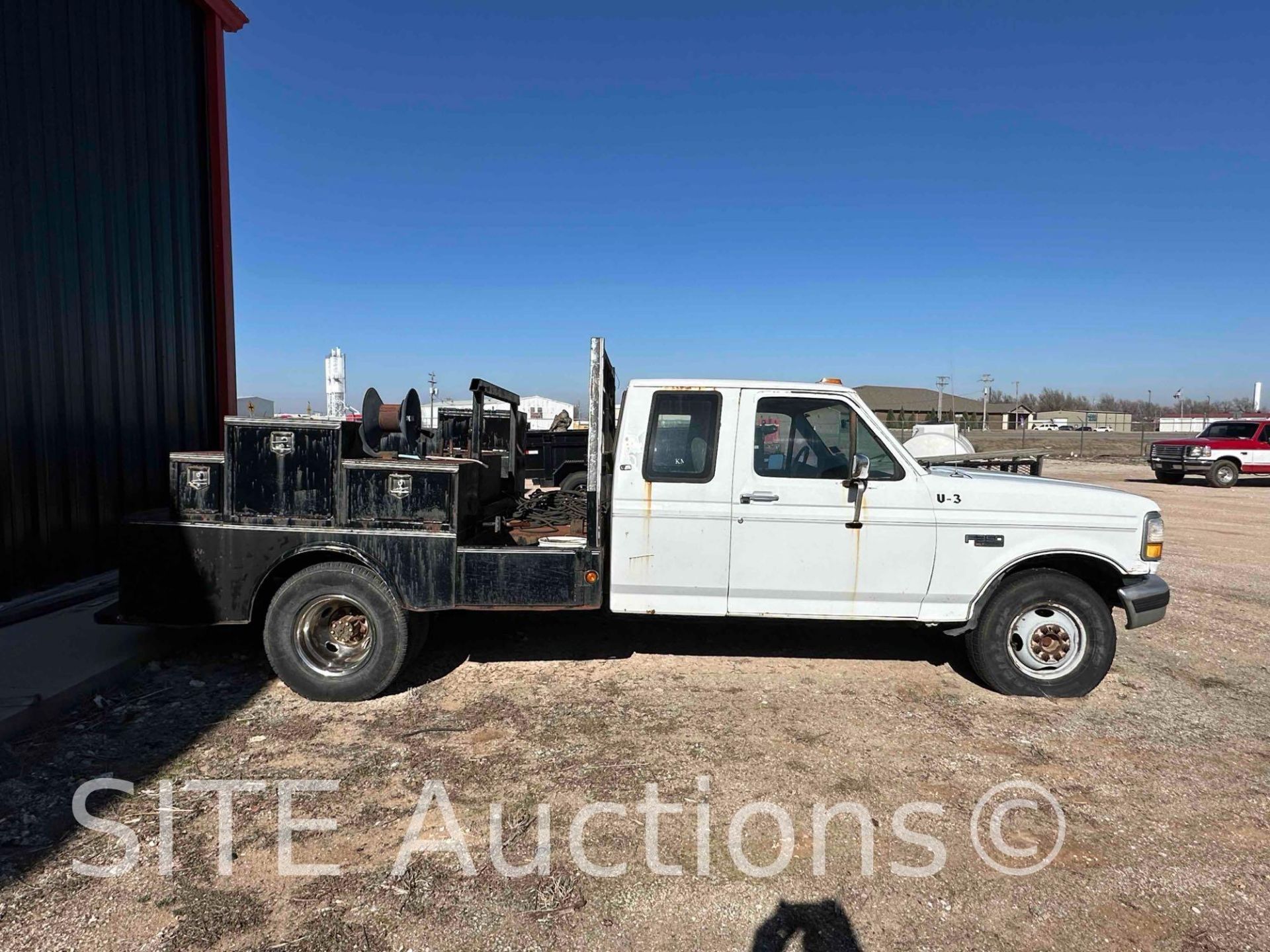 1993 Ford F350 SD Extended Cab Flatbed Truck - Image 4 of 22