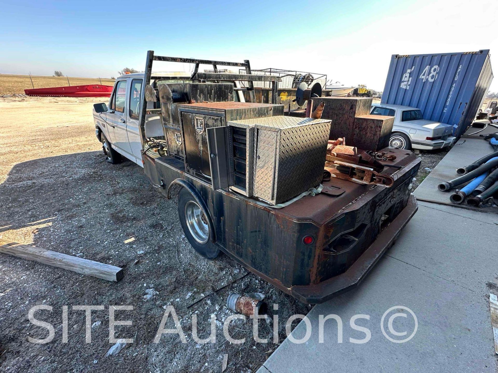 1993 Ford F350 SD Extended Cab Flatbed Truck - Image 7 of 22