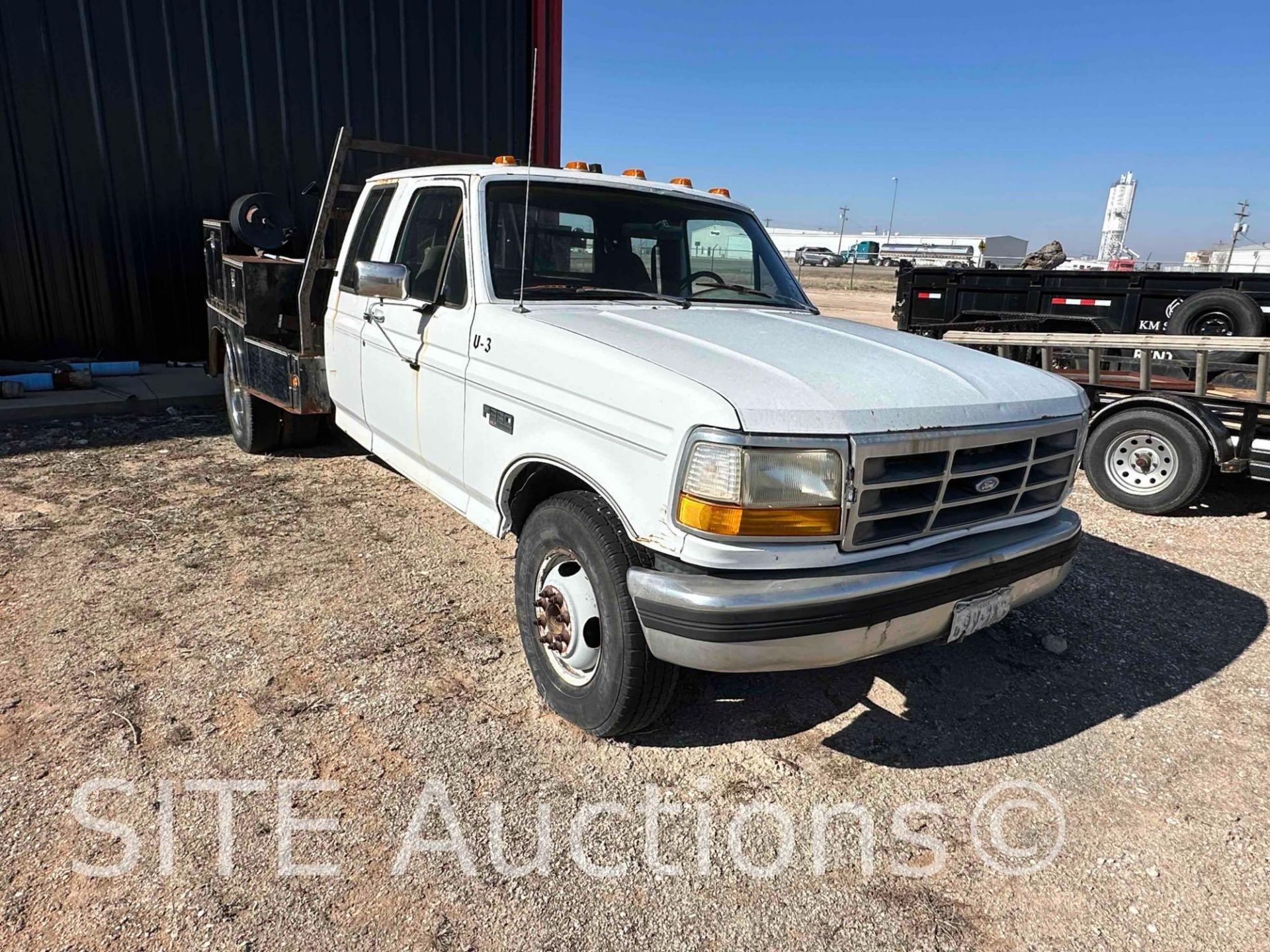 1993 Ford F350 SD Extended Cab Flatbed Truck - Image 3 of 22