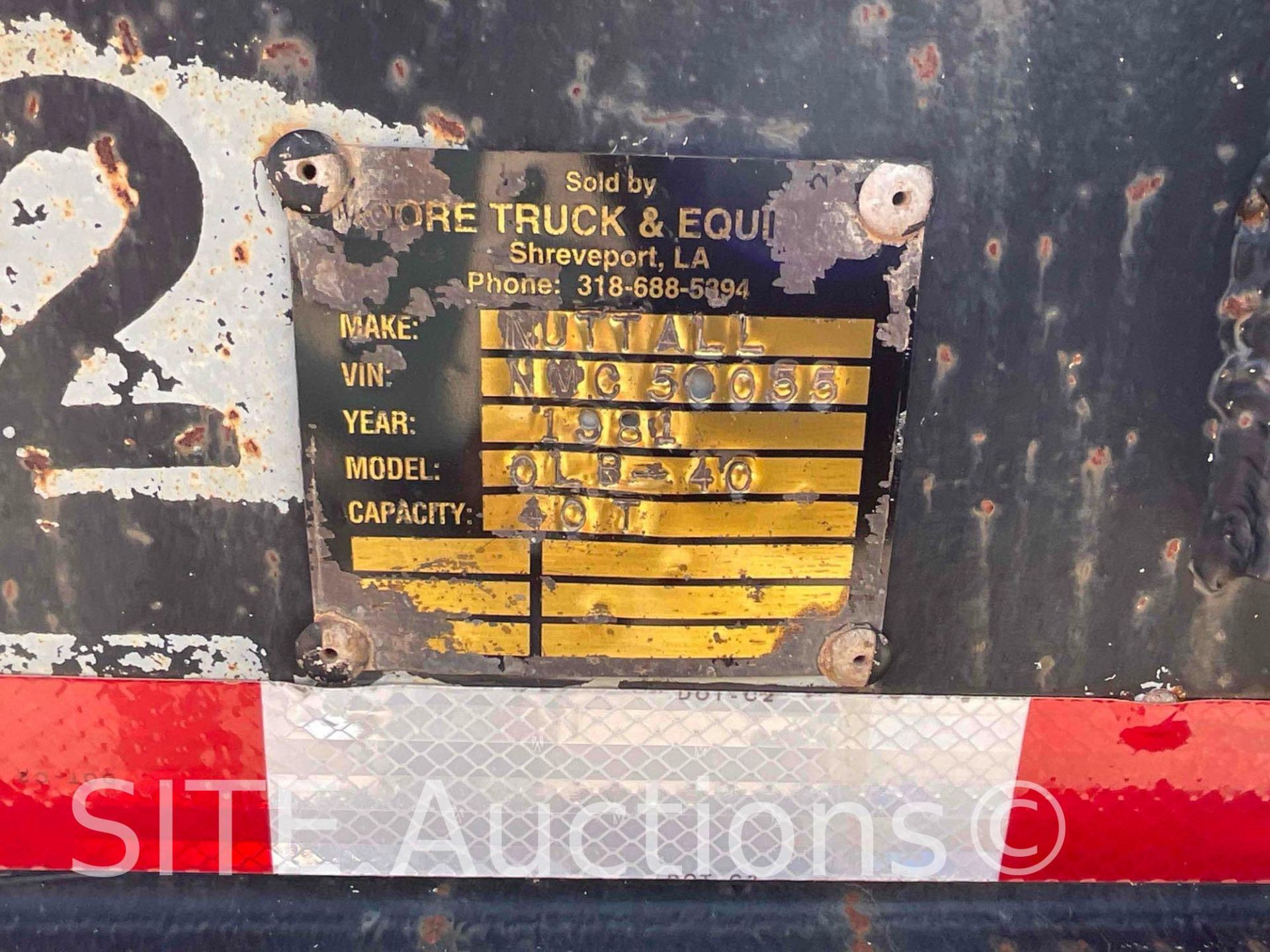 1981 Nuttall 0LB-40 T/A Step Deck Trailer - Image 19 of 20