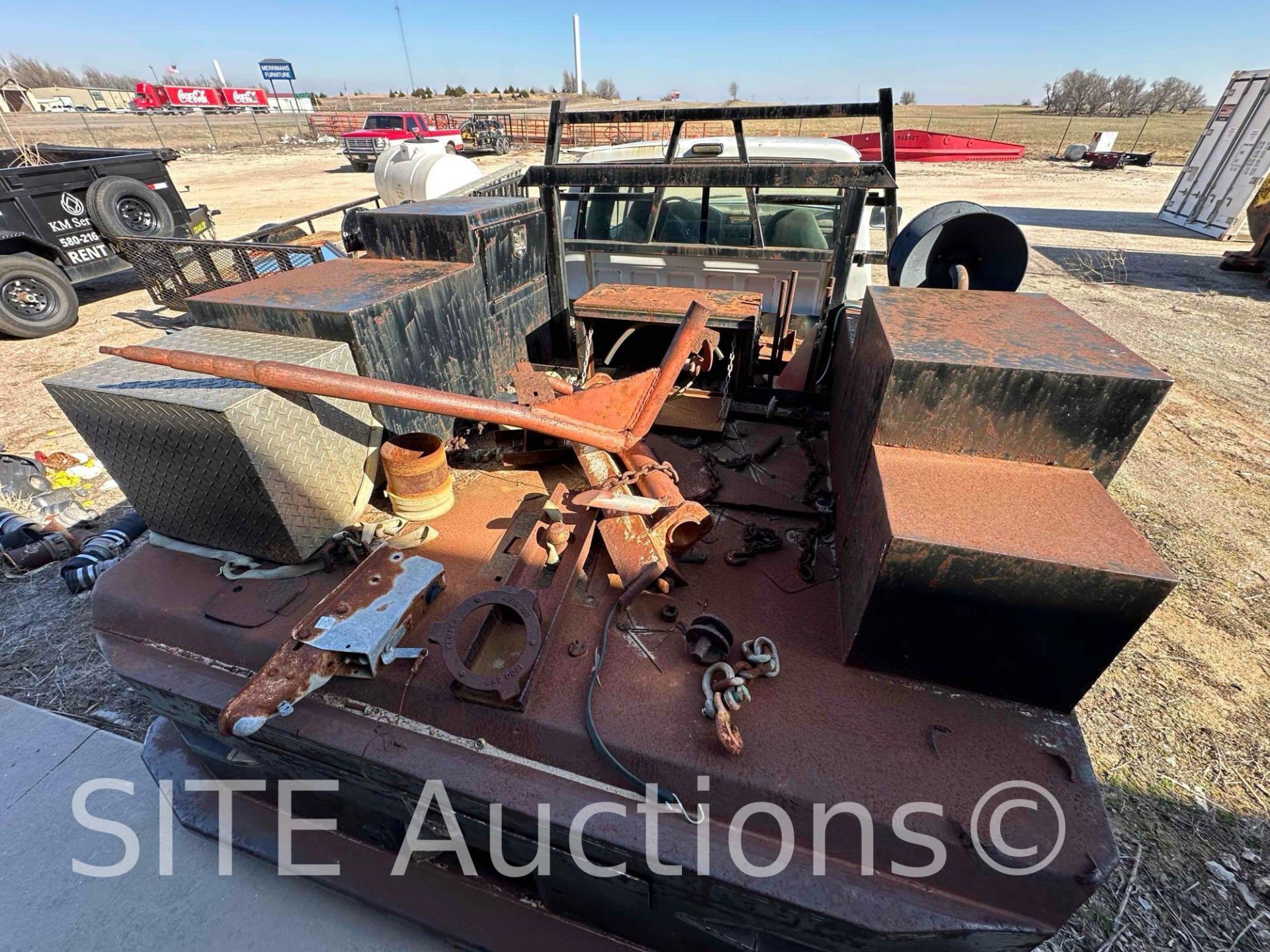 1993 Ford F350 SD Extended Cab Flatbed Truck - Image 15 of 22