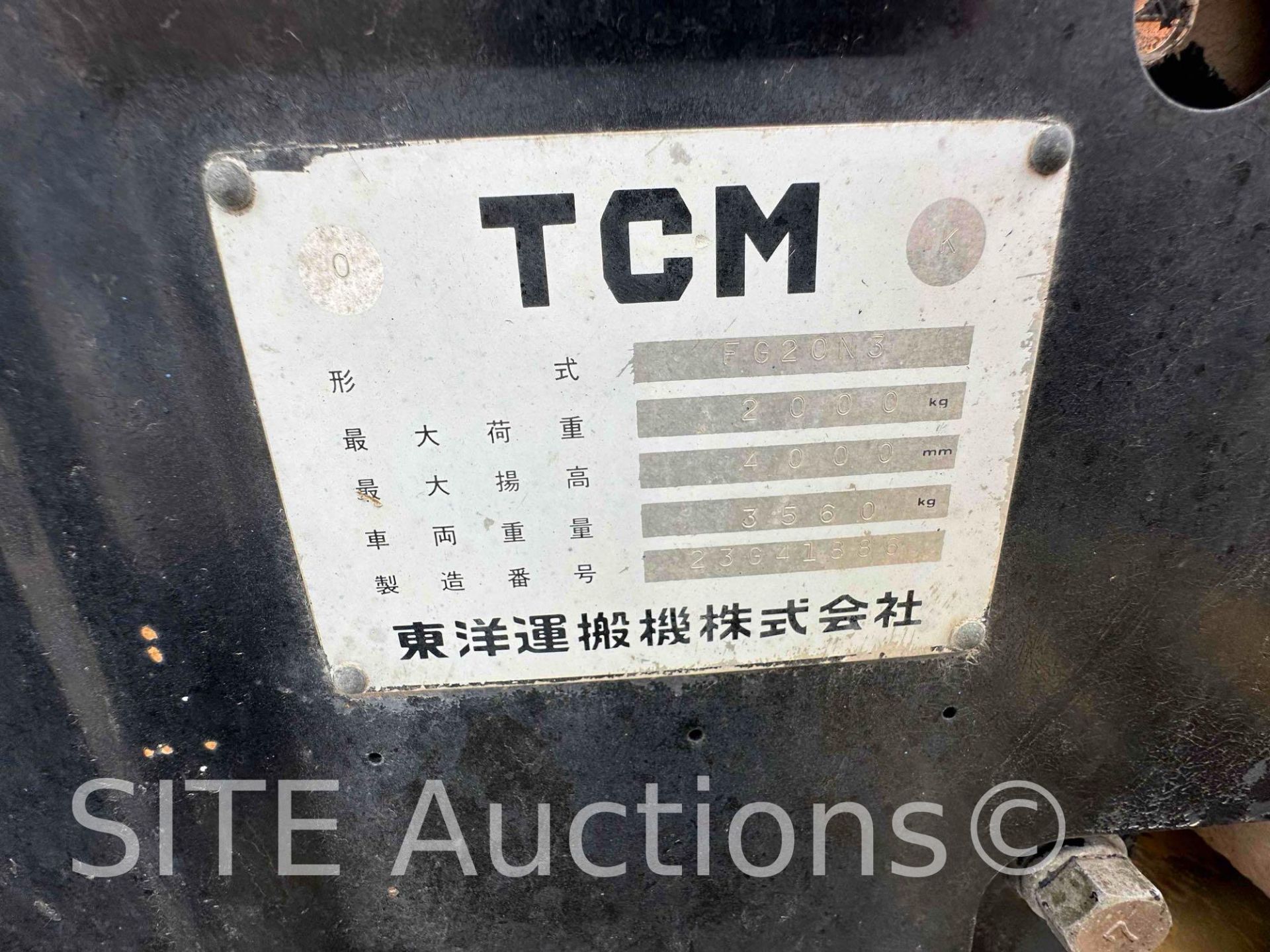 TCM FG20N3 Forklift - Image 3 of 7