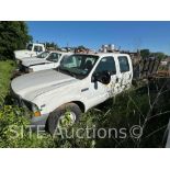 2002 Ford F350 SD Crew Cab Flatbed Truck
