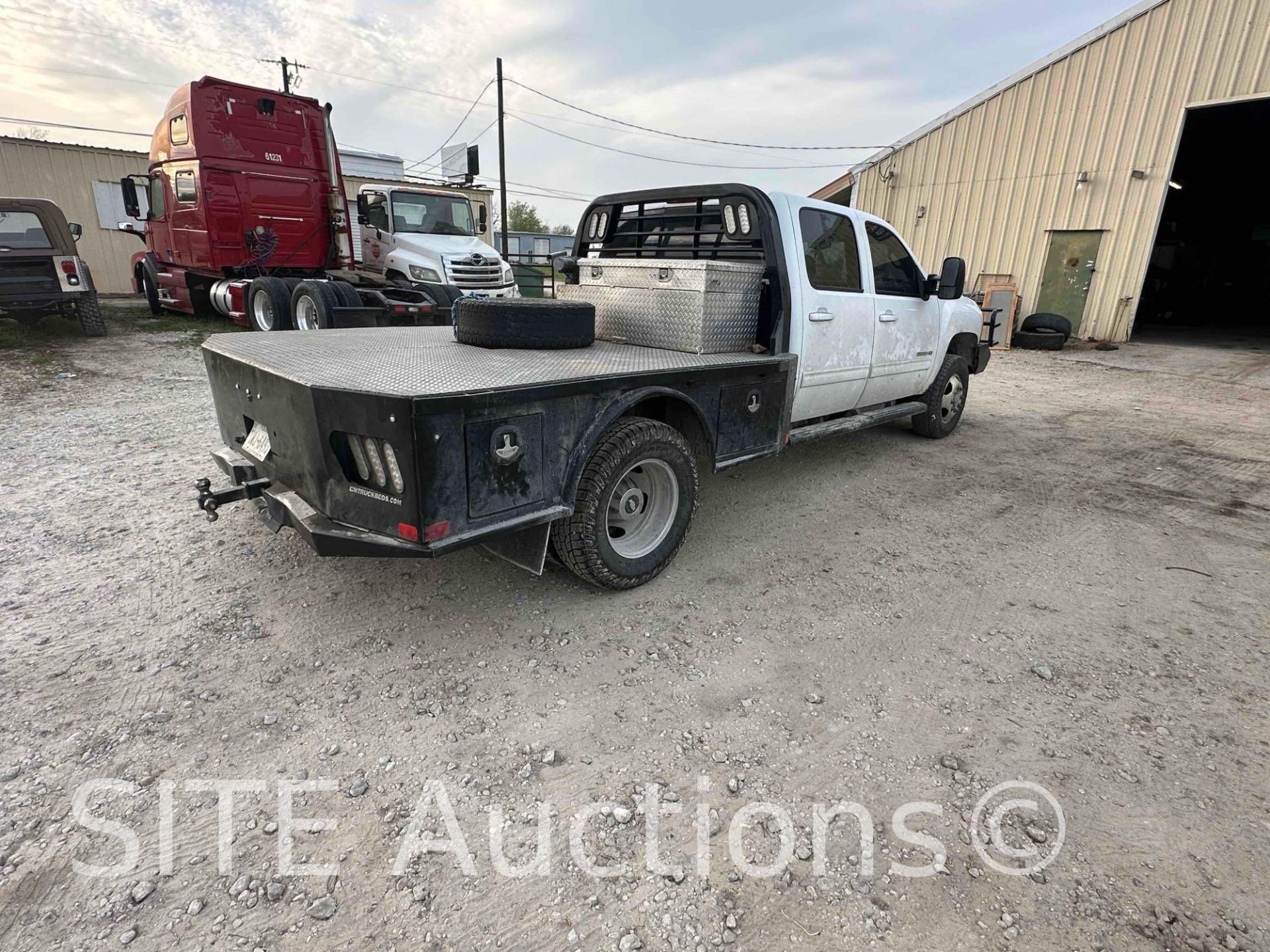 2012 Chevrolet Silverado 3500 HD Crew Cab Flatbed Truck