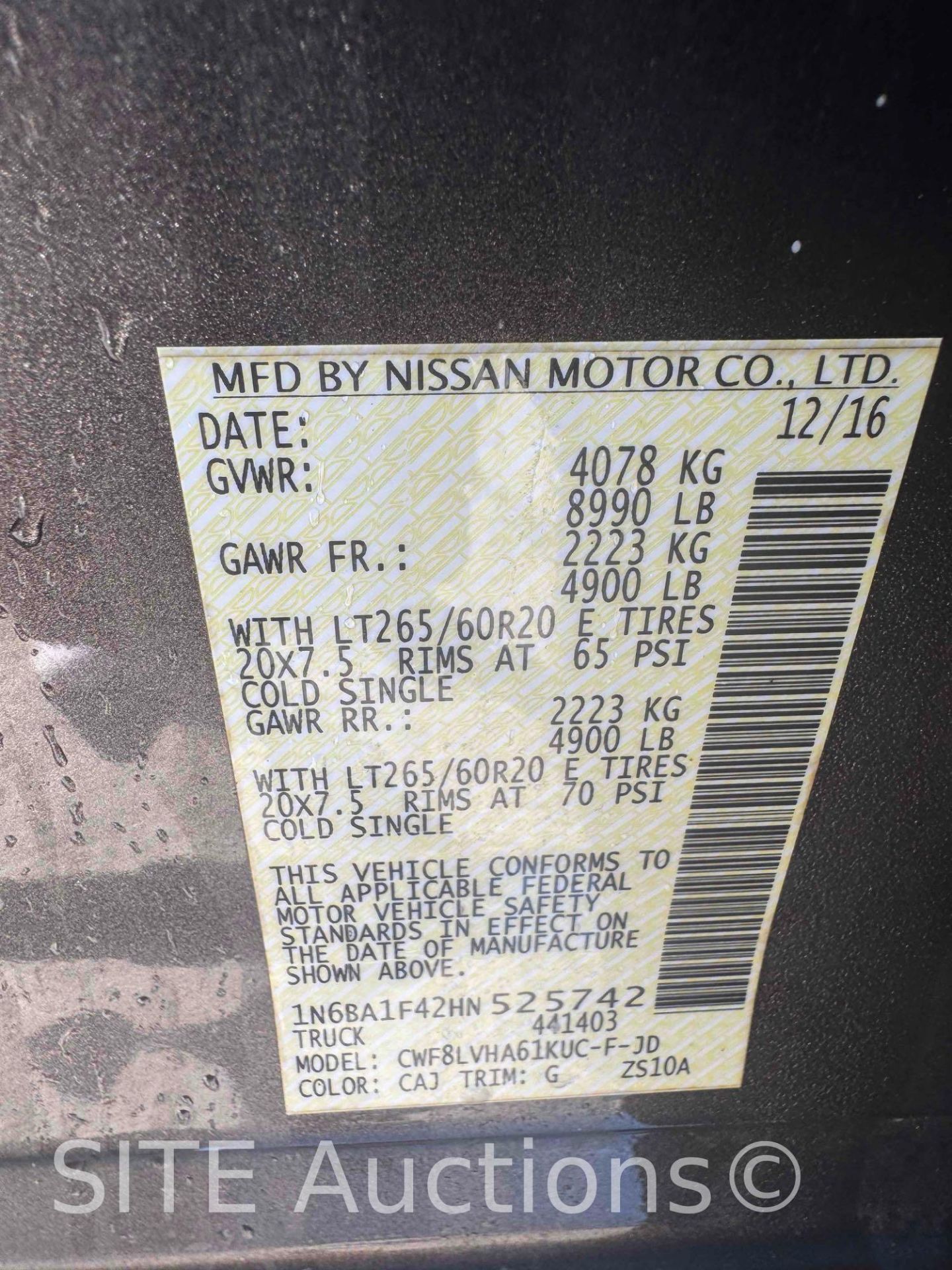 2017 Nissan Titan XD Crew Cab Dually Cab & Chassis Truck - Image 7 of 33